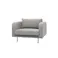 KOEKI 弘益 SIEVE 一人掛け ソファ SVE-SF020S mons sofa 1seater(GR) グレー 完成品 肘付き スチール製 ナチュラル 北欧風 モダンデザイン SVESF020SGR【別送品】