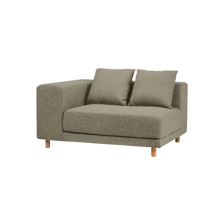 KOEKI 弘益 SIEVE 右肘コーナー ソファ SVE-SF022-R snug.unit sofa right arm(BE) ベージュ 簡易組み立て ユニット 2人掛け 3人掛け オーク材 ナチュラル 北欧風 SVESF022RBE【別送品】