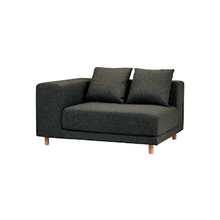 KOEKI 弘益 SIEVE 右肘コーナー ソファ SVE-SF022-R snug.unit sofa right arm(BK) ブラック 簡易組み立て ユニット 2人掛け 3人掛け オーク材 ナチュラル 北欧風 SVESF022RBK【別送品】