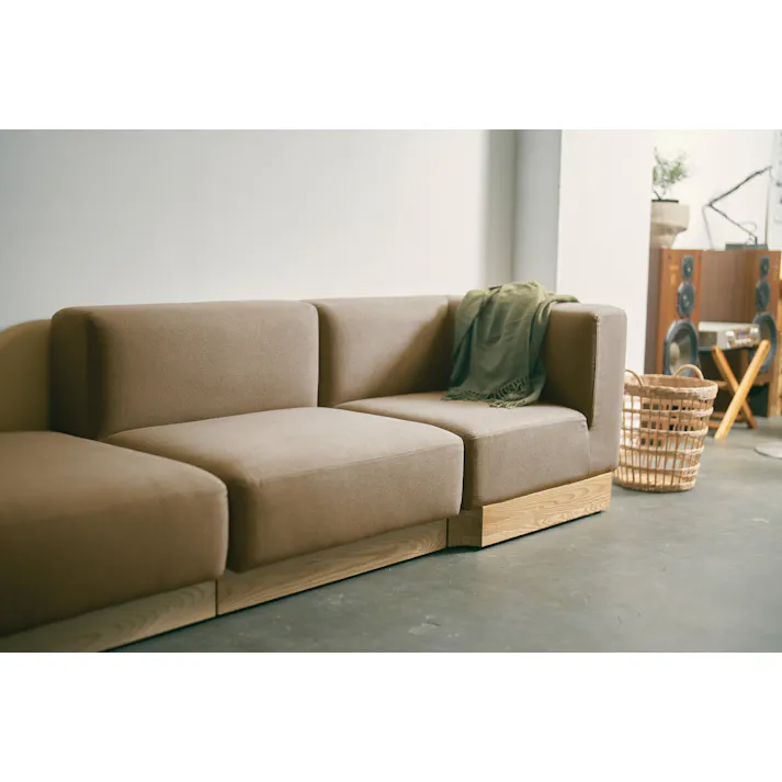 KOEKI 弘益 SIEVE コーナー ソファ SVE-SF023C way.unit sofa corner(BE) ベージュ 完成品 ユニット 2人掛け 3人掛け アッシュ材 ナチュラル 北欧風 SVESF023CBE【別送品】