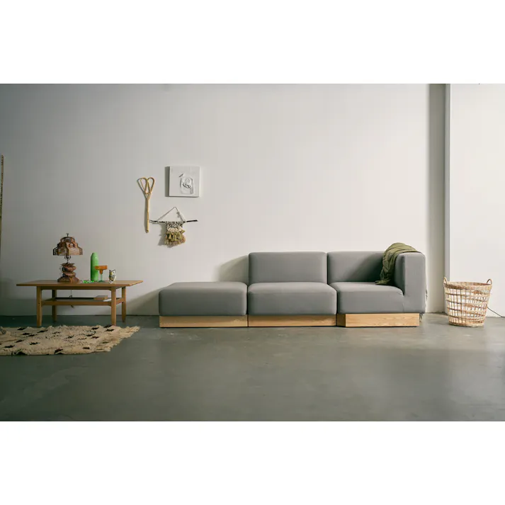 KOEKI 弘益 SIEVE コーナー ソファ SVE-SF023C way.unit sofa corner(GR) グレー 完成品 ユニット 2人掛け 3人掛け アッシュ材 ナチュラル 北欧風 SVESF023CGR【別送品】
