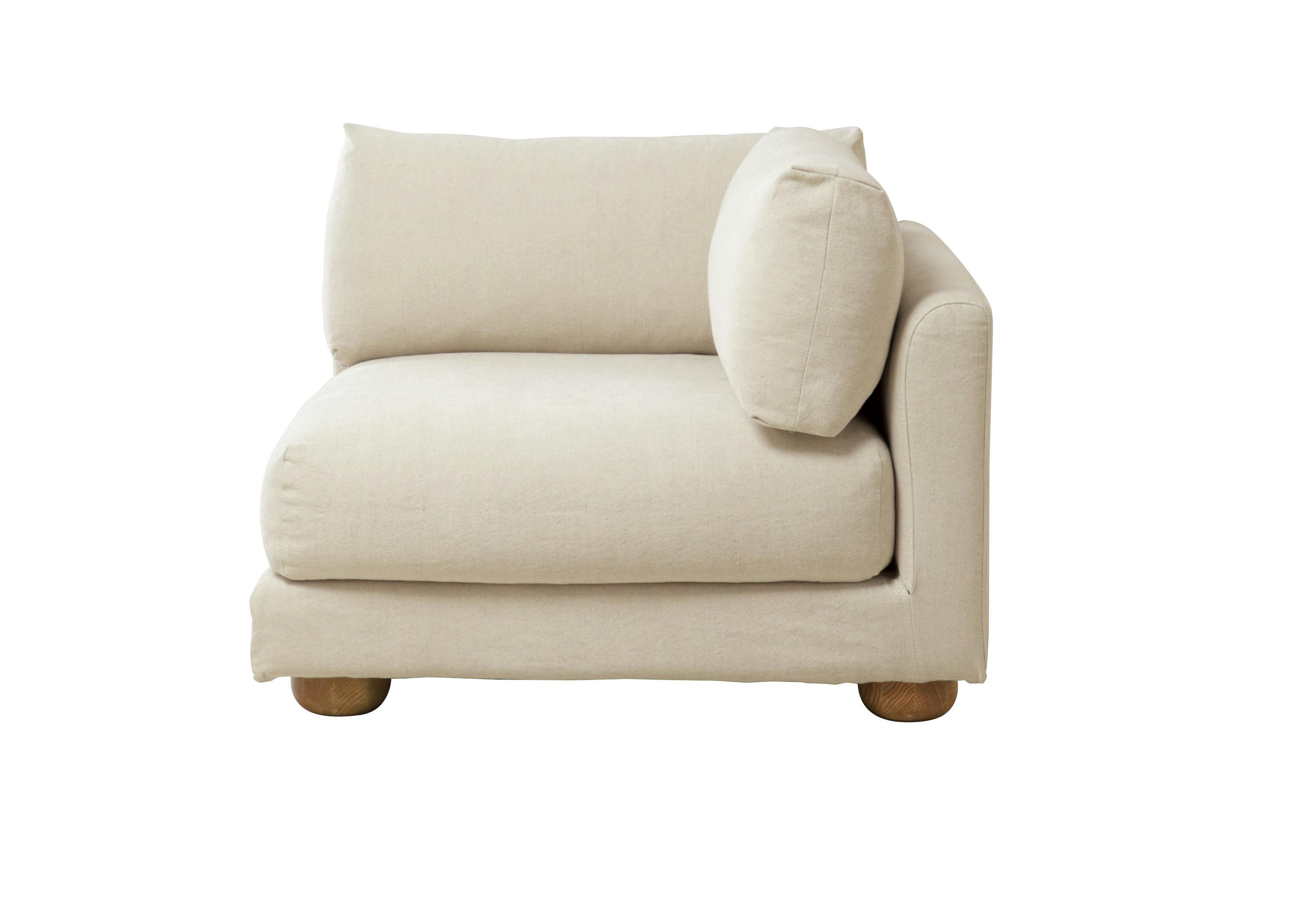 SIEVE ADR-SF010C Fluu.unit Sofa Corner アイボリー 98×98×75 ローソファ フェザー クリーニング可能 ADRSF010CIV【別送品】