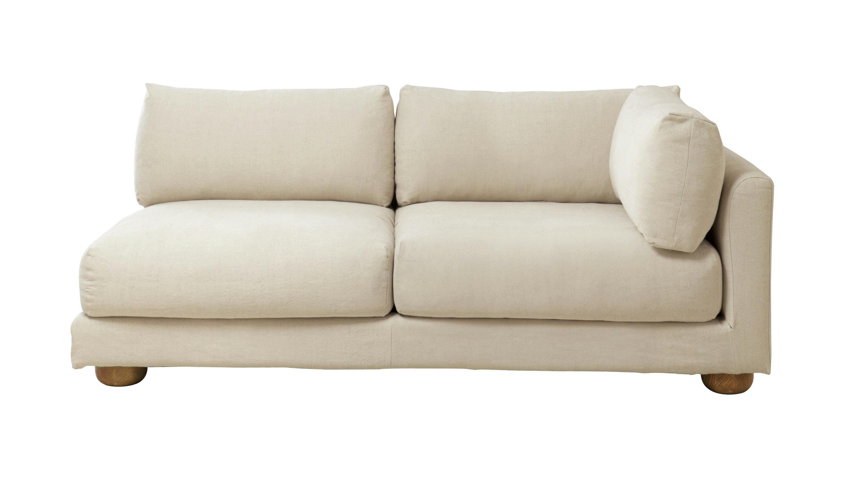 SIEVE ADR-SF010-L Fluu.unit Sofa Left Arm アイボリー 183×98×75 ローソファ フェザー クリーニング可能 ADRSF010LIV【別送品】