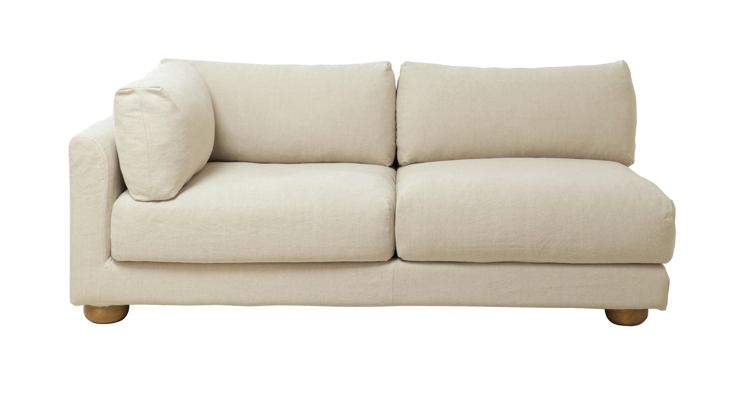 SIEVE ADR-SF010-R Fluu.unit Sofa Right Arm アイボリー 183×98×75 ローソファ フェザー クリーニング可能 ADRSF010RIV【別送品】