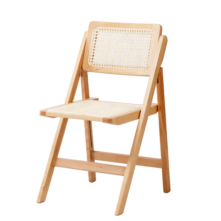Mash AMU-FC01 アム フォールディングチェア 42×49×78 折り畳み椅子 木製 ラタン AMUFC01【別送品】