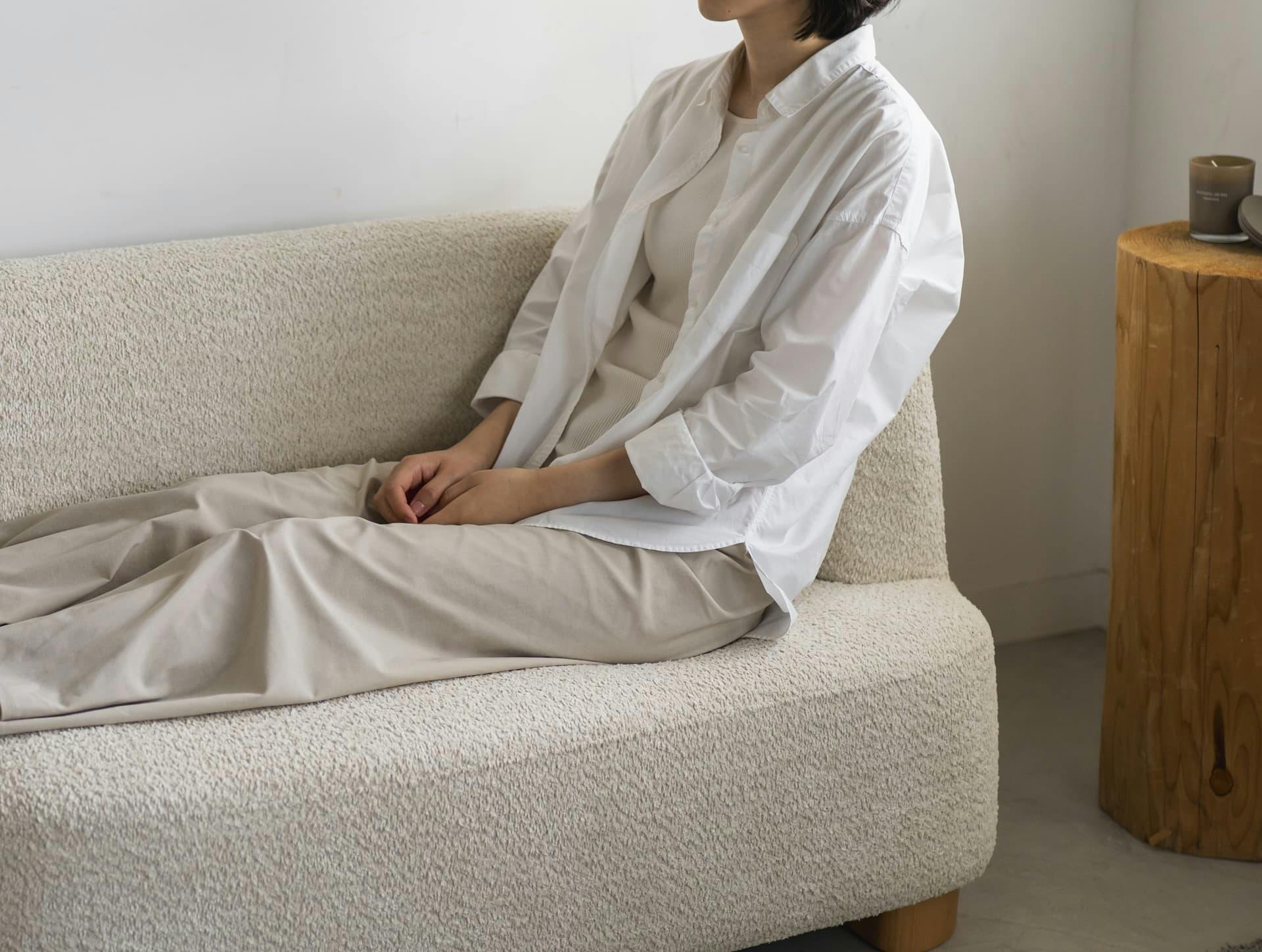 Mash ENN-SF001L(BE) アン アームソファ(左肘) ベージュ 115×70×65 1人