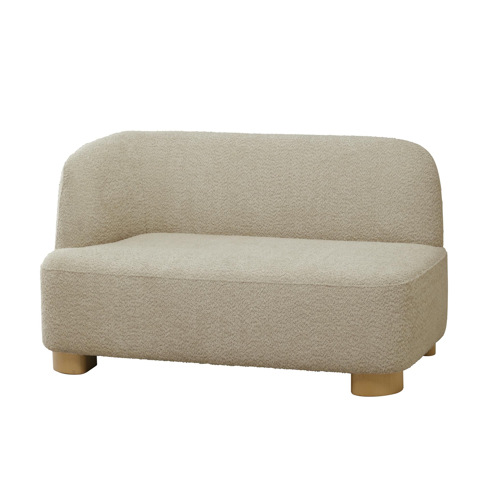 Mash ENN-SF001R(IV) アン アームソファ(右肘) アイボリー 115×70×65 1人暮らし 1.5人掛け ローソファ ENNSF001RIV【別送品】