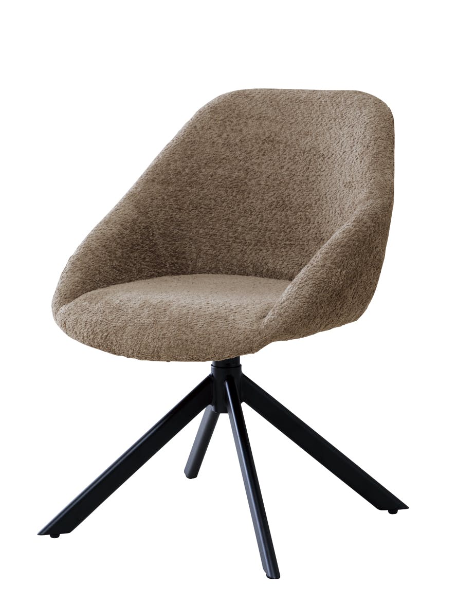 UTILITY HEXA-BF(DBE) ヘクサ ラウンドチェア ダークベージュ 55×57.5×75 ダイニングチェア ミーティングチェア モダン HEXABFDBE【別送品】