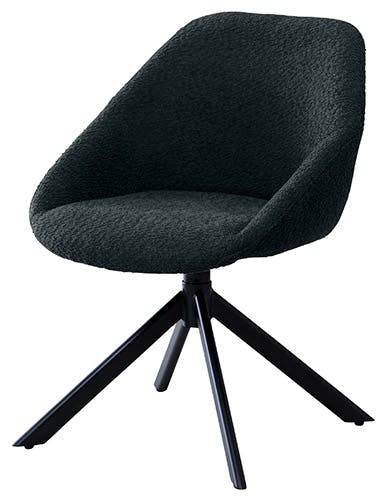 UTILITY HEXA-BF(DGR) ヘクサ ラウンドチェア ダークグレー 55×57.5×75 ダイニングチェア ミーティングチェア モダン HEXABFDGR【別送品】