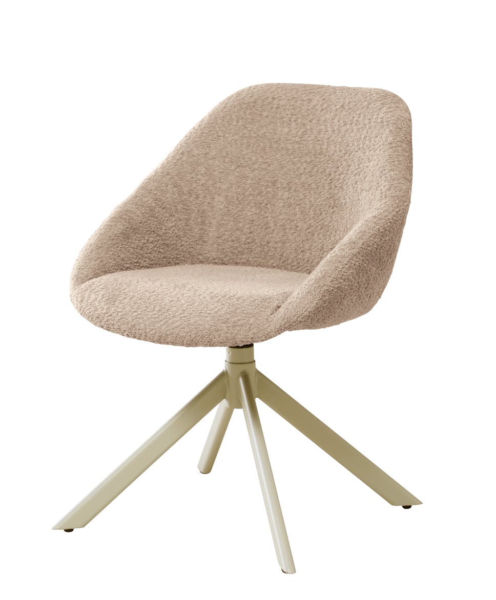 UTILITY HEXA-WF(BE) ヘクサ ラウンドチェア ベージュ 55×57.5×75 ダイニングチェア ミーティングチェア モダン HEXAWFBE【別送品】