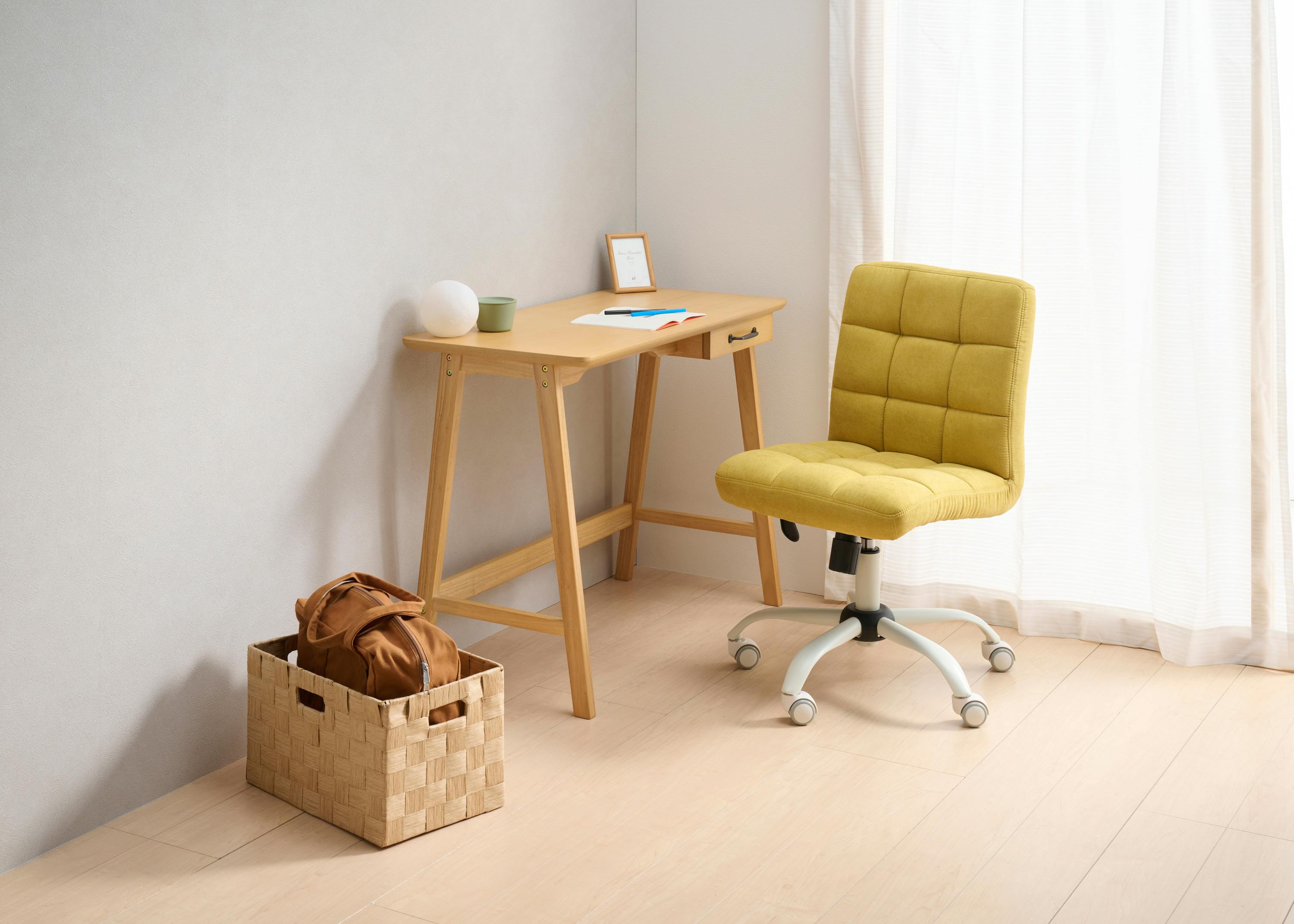 UTILITY HONEY-F(MS) ハニーホームチェア マスタード 46×56×81 デスクチェア 学習椅子 昇降椅子 HONEYFMS【別送品】