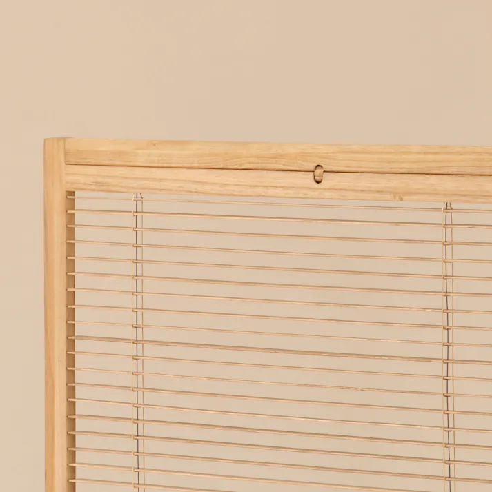 UTILITY JP-LB4S(BR) 衝立4連 ブラウン 間仕切り 衝立 ブラインド JPLB4SBR【別送品】