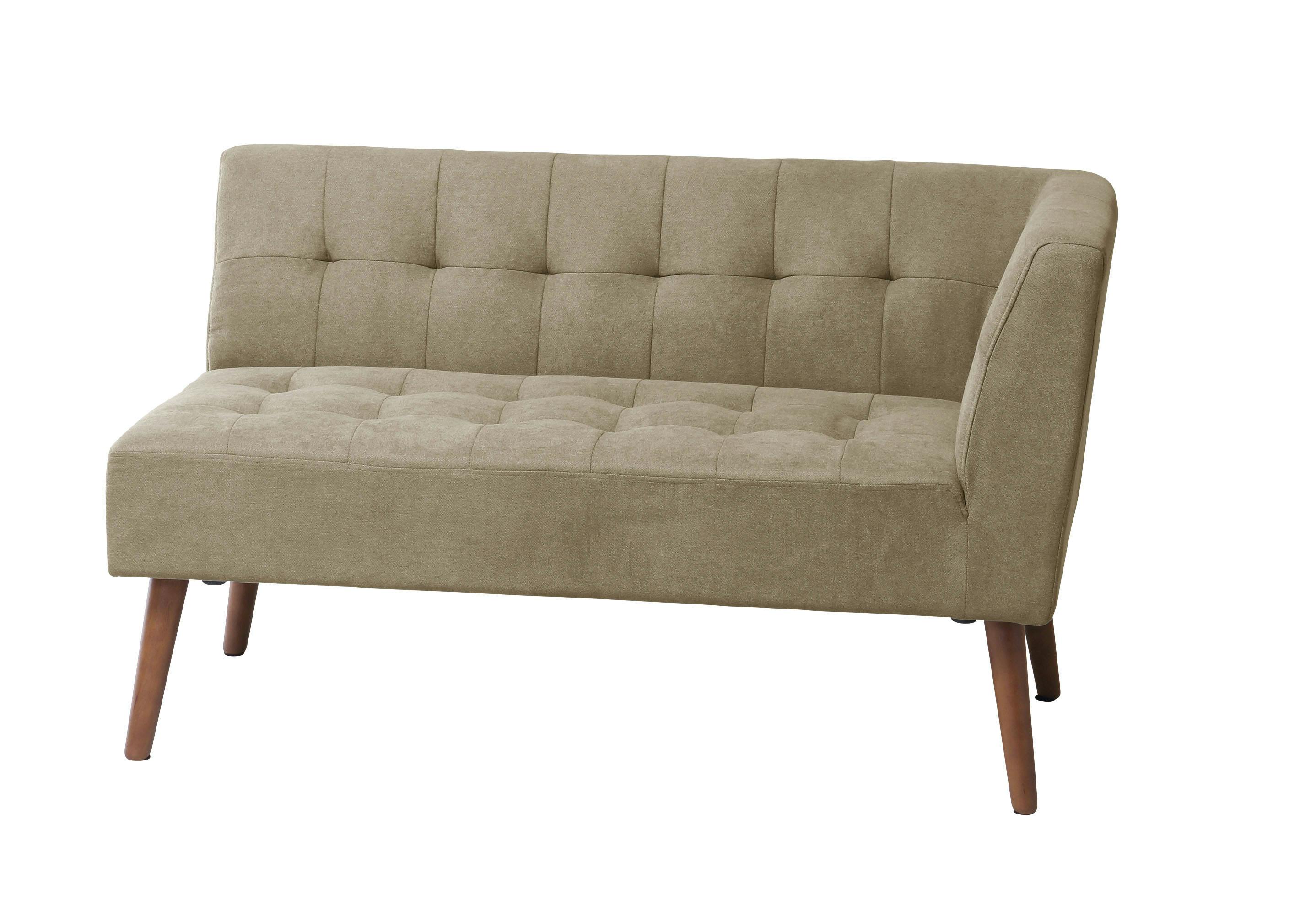 Mash MLD-LS001L(SBE) ミルド アームソファ(左肘) サンドベージュ 121×62×70 ダイニングソファ 2人暮らし 1人暮らし MLDLS001LSBE【別送品】