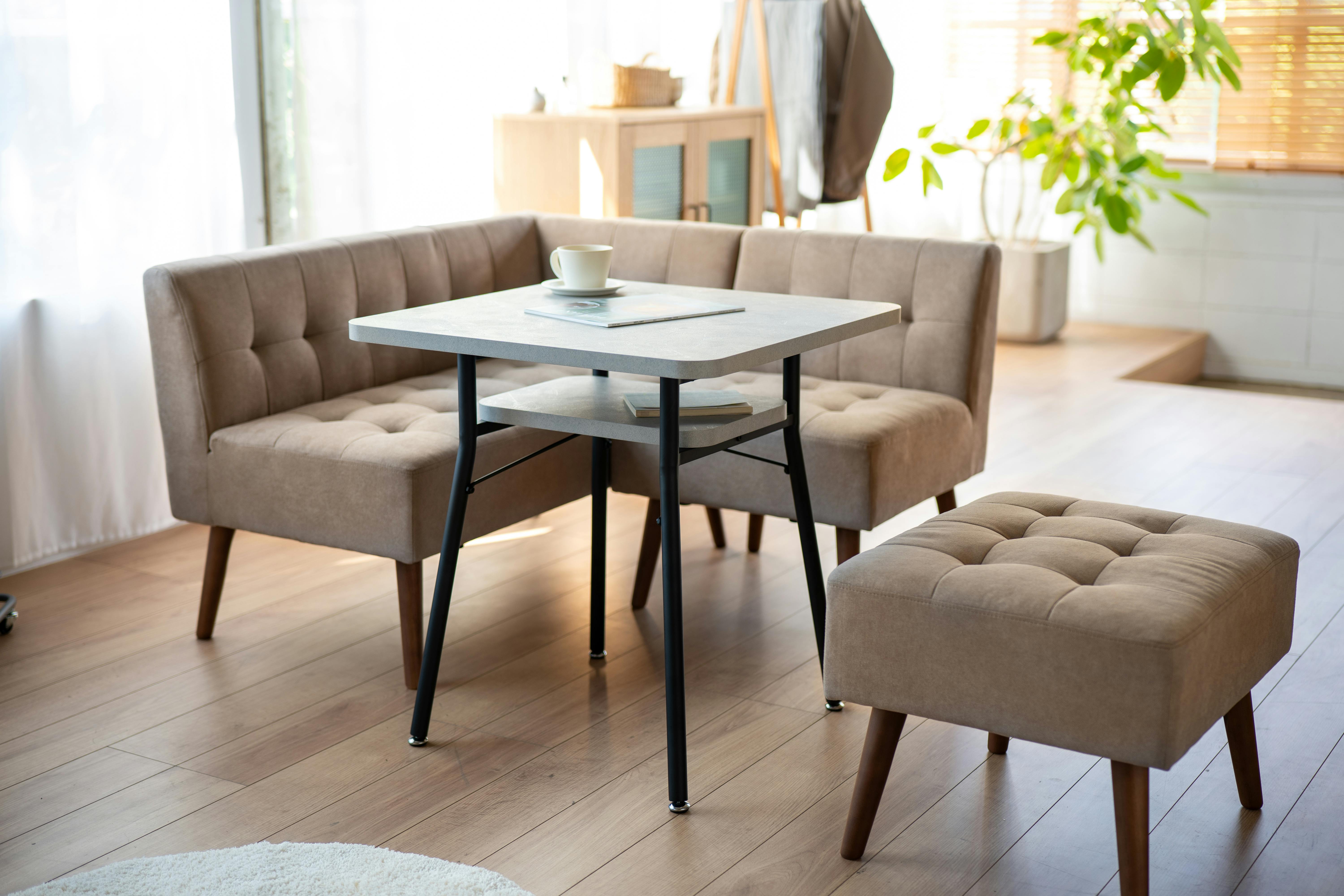 Mash MLD-LS001O(SBE) ミルド オットマン サンドベージュ 56×48×42