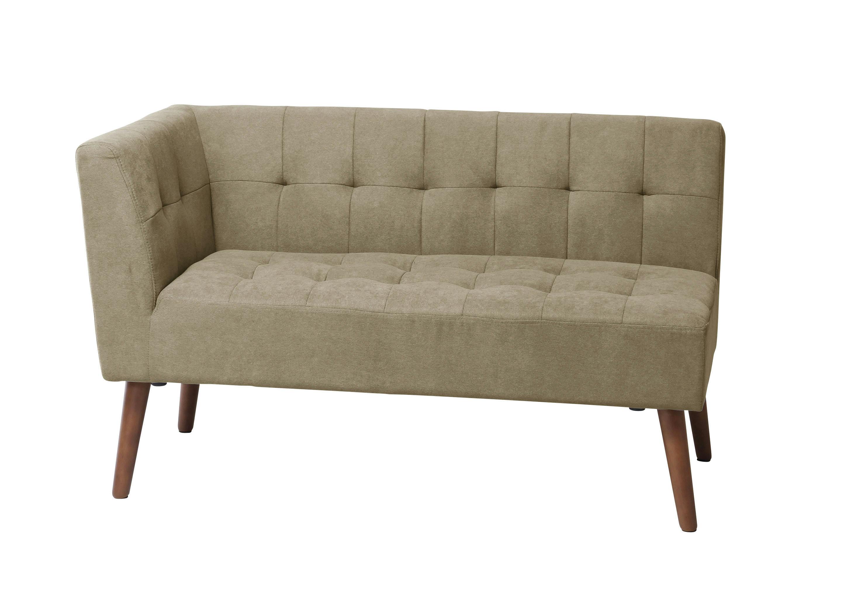 Mash MLD-LS001R(SBE) ミルド アームソファ(右肘) サンドベージュ 121×62×70 ダイニングソファ 2人暮らし 1人暮らし MLDLS001RSBE【別送品】