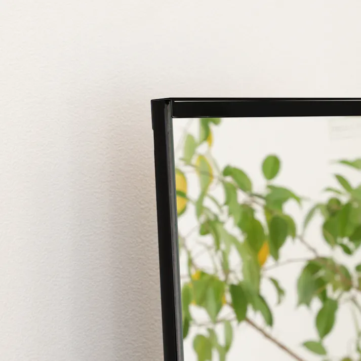 UTILITY P-1126TS(BK) スタンドミラー ブラック 57×36×158.5 姿見 鏡 キャスター付き P1126TSBK【別送品】