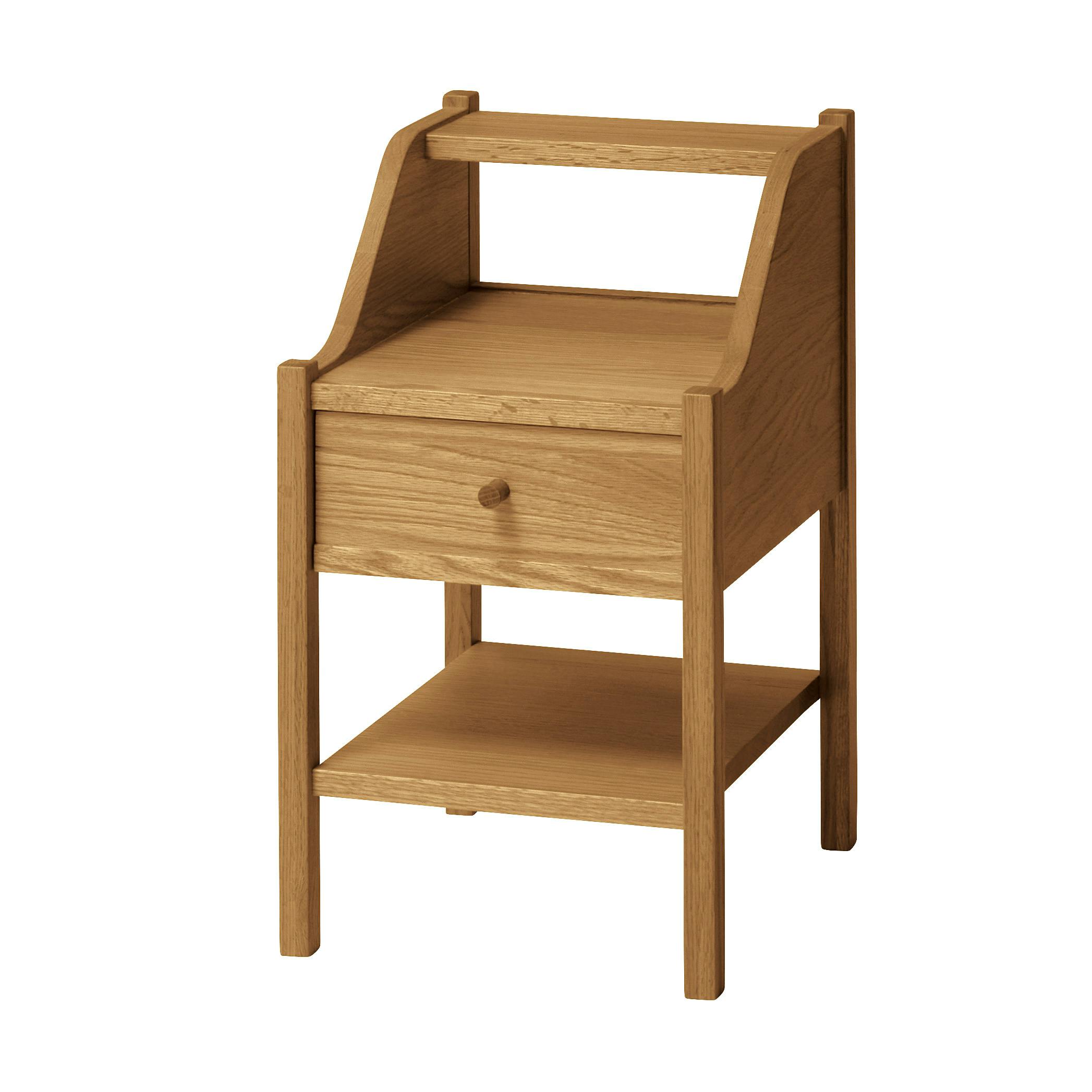 SIEVE SVE-NT001 Slope Night Table ナチュラル 34×40×59 サイドテーブル 寝室収納 木製 SVENT001NA【別送品】