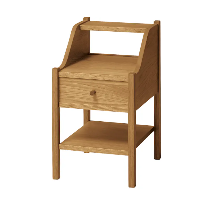 SIEVE SVE-NT001 Slope Night Table ナチュラル 34×40×59 サイドテーブル 寝室収納 木製 SVENT001NA【別送品】