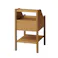SIEVE SVE-NT001 Slope Night Table ナチュラル 34×40×59 サイドテーブル 寝室収納 木製 SVENT001NA【別送品】