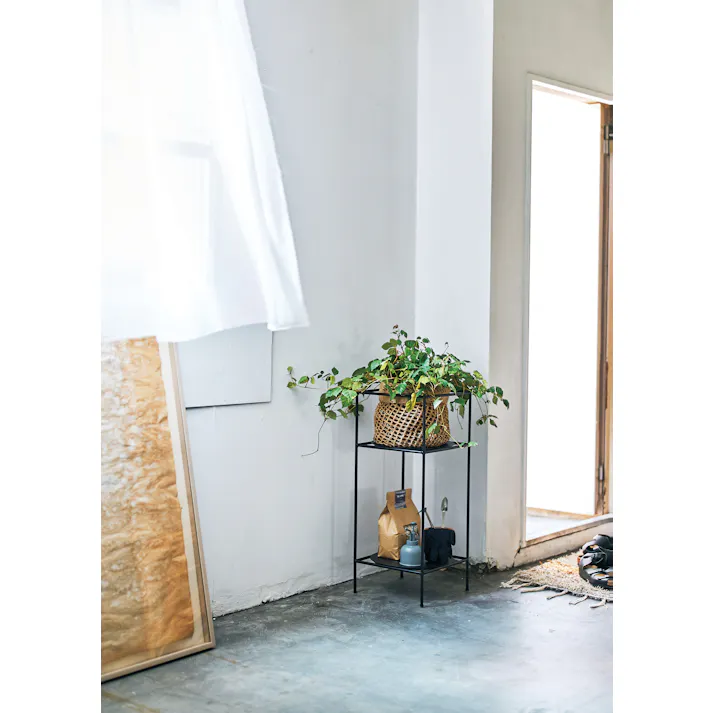 SIEVE SVE-PR001S Antenna Plants Rack Ssize ブラック 30×30×70 ラック 棚 観葉植物 スタンド 消毒液スタンド SVEPR001SBK【別送品】