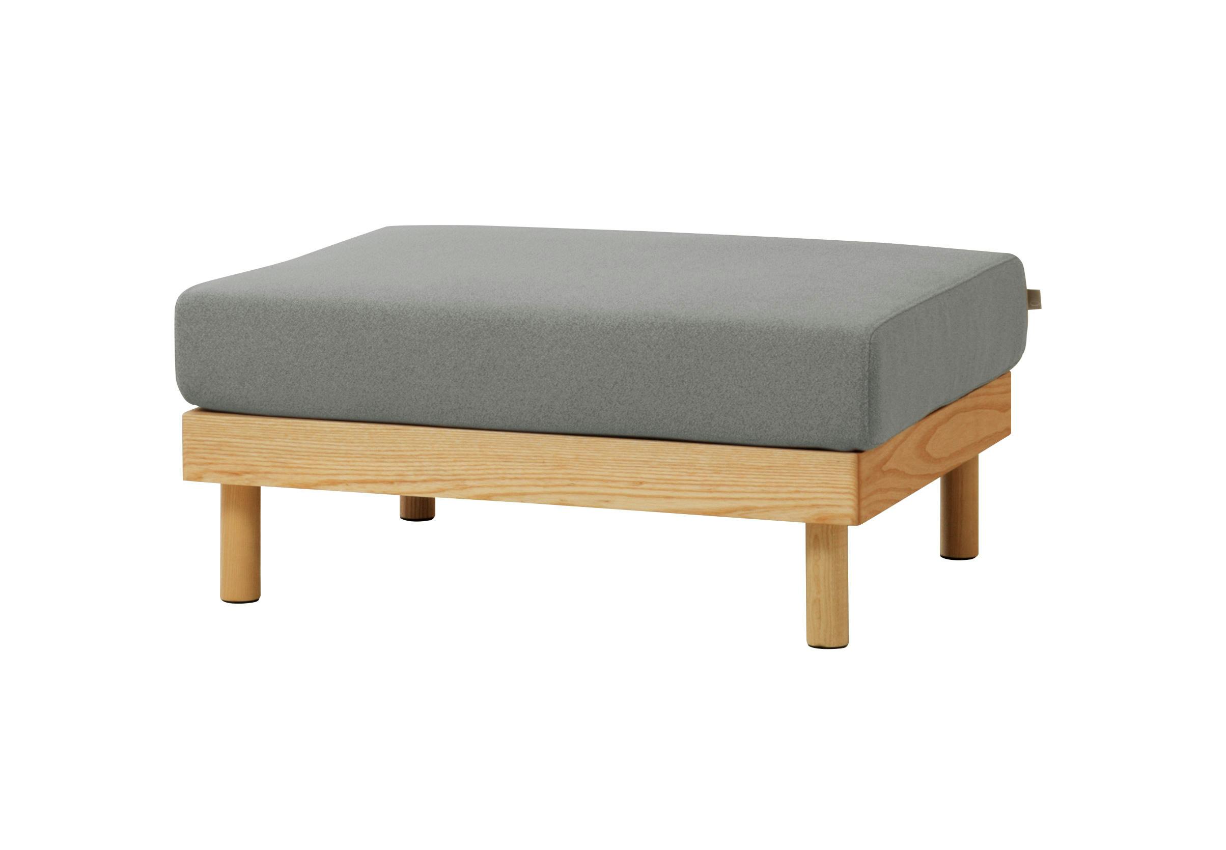 SIEVE SVE-SF024O Morning Daybed Sofa Ottoman グレー 81×62×35 ローソファ ソファベッド クリーニング可能 SVESF024OGR【別送品】