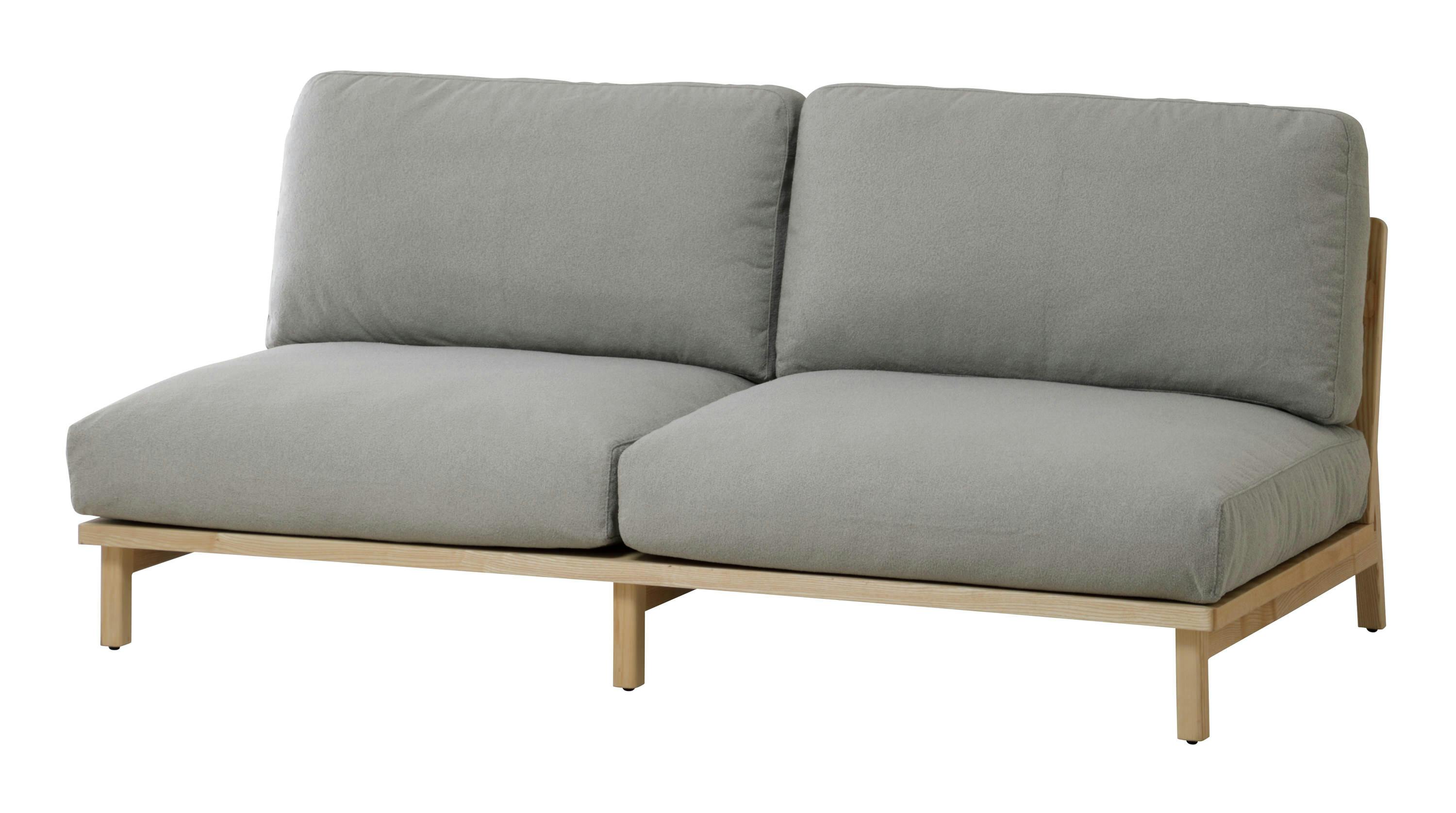 SIEVE SVE-SF025M Tone Sofa 2seater グレーベージュ 176×96×80 ローソファ フェザー クリーニング可能 SVESF025MGBE【別送品】