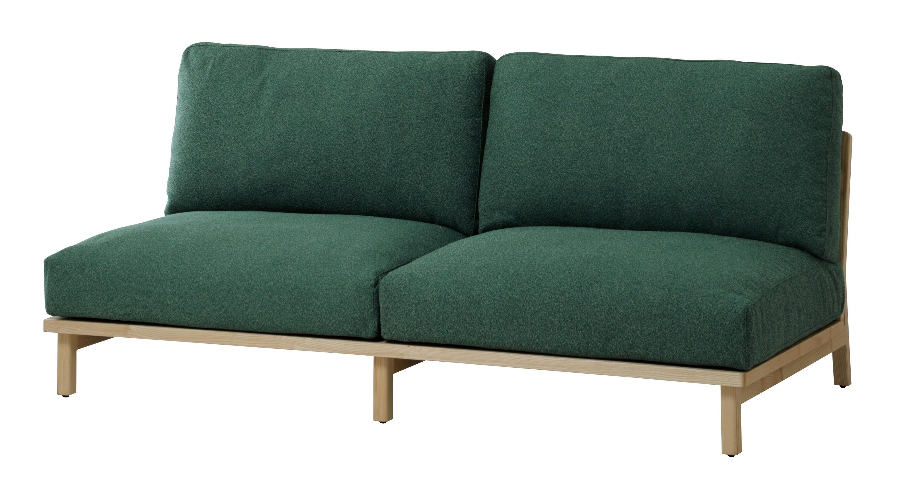 SIEVE SVE-SF025M Tone Sofa 2seater グリーン 176×96×80 ローソファ フェザー クリーニング可能 SVESF025MGN【別送品】