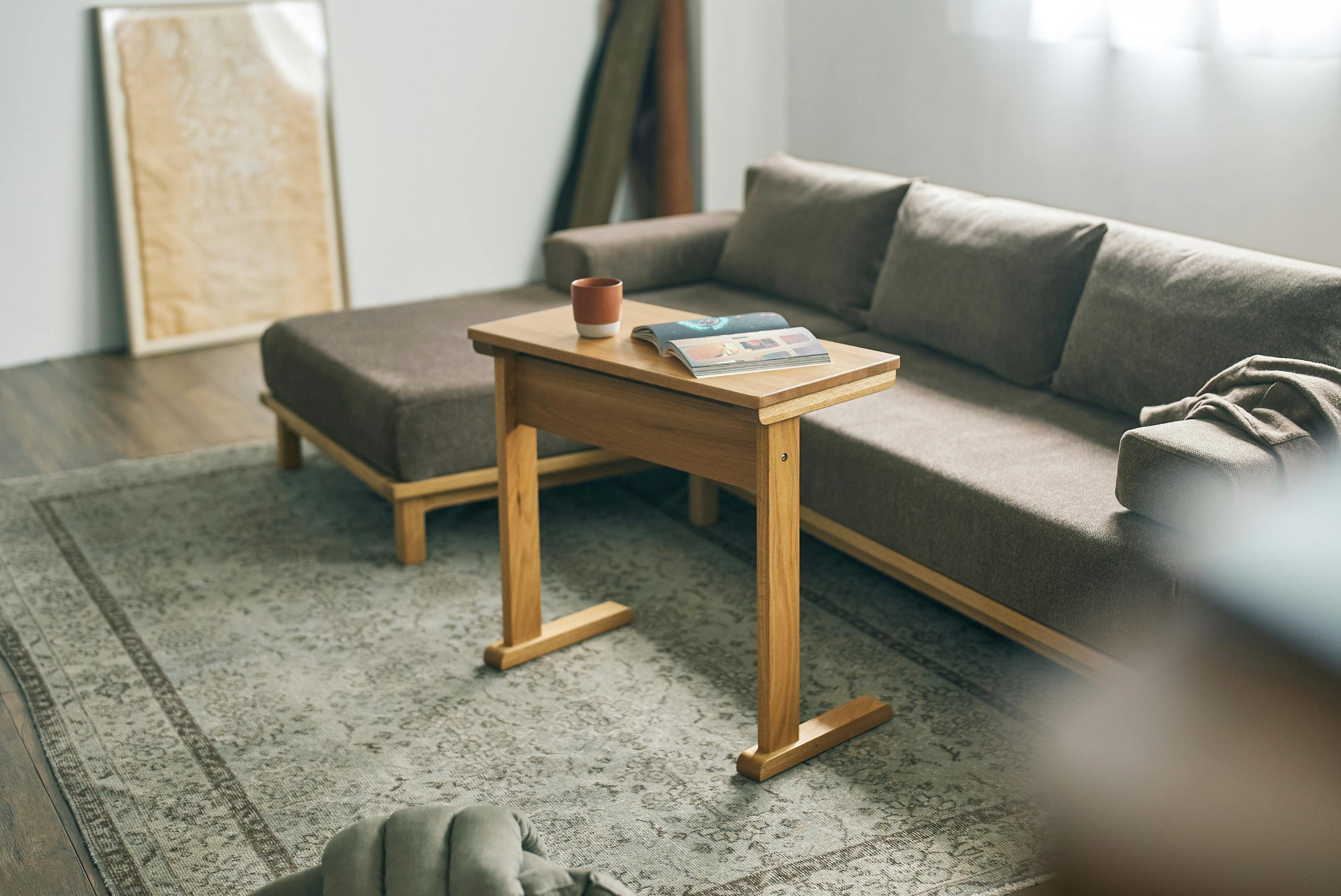 SIEVE SVE-ST003M Light Side Table Msize ナチュラル 68×34×62 サイド