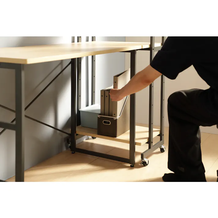 UTILITY VAN-D90(NA) ヴァンナ デスク ナチュラル 90×50×72 ワークデスク パソコンデスク ナチュラル VAND90NA【別送品】