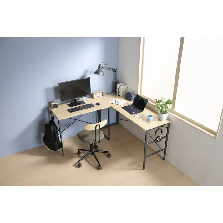 UTILITY VAN-D90(NA) ヴァンナ デスク ナチュラル 90×50×72 ワークデスク パソコンデスク ナチュラル VAND90NA【別送品】