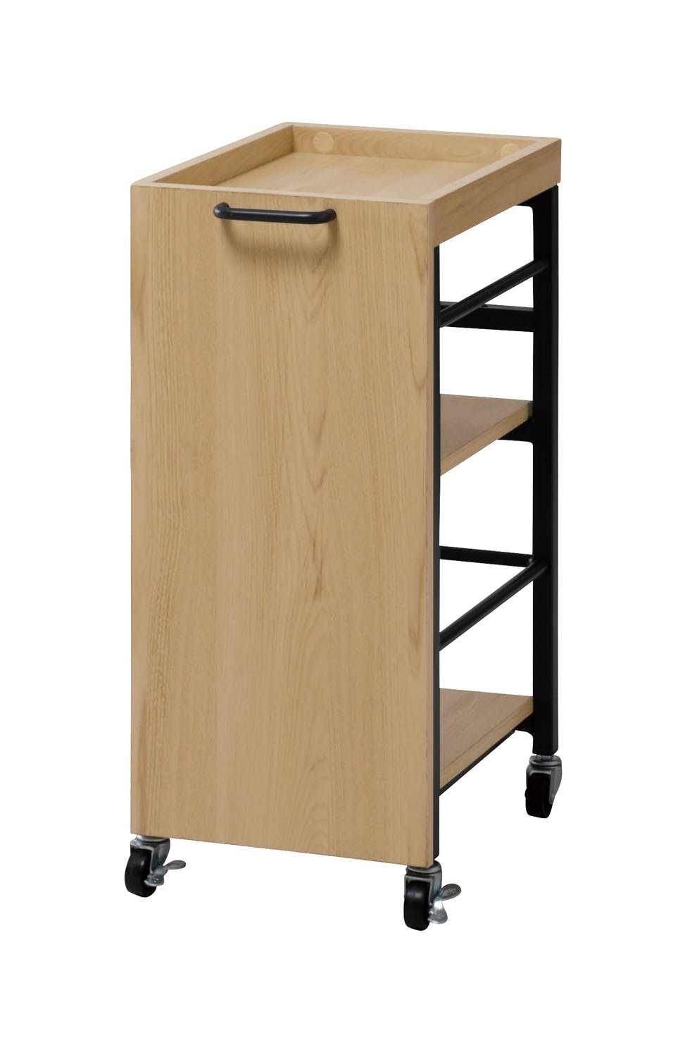 UTILITY VAN-W27(NA) ヴァンナ ワゴン ナチュラル 27×40.5×61.5 デスクサイドワゴン キッチン収納 ナチュラル VANW27NA【別送品】