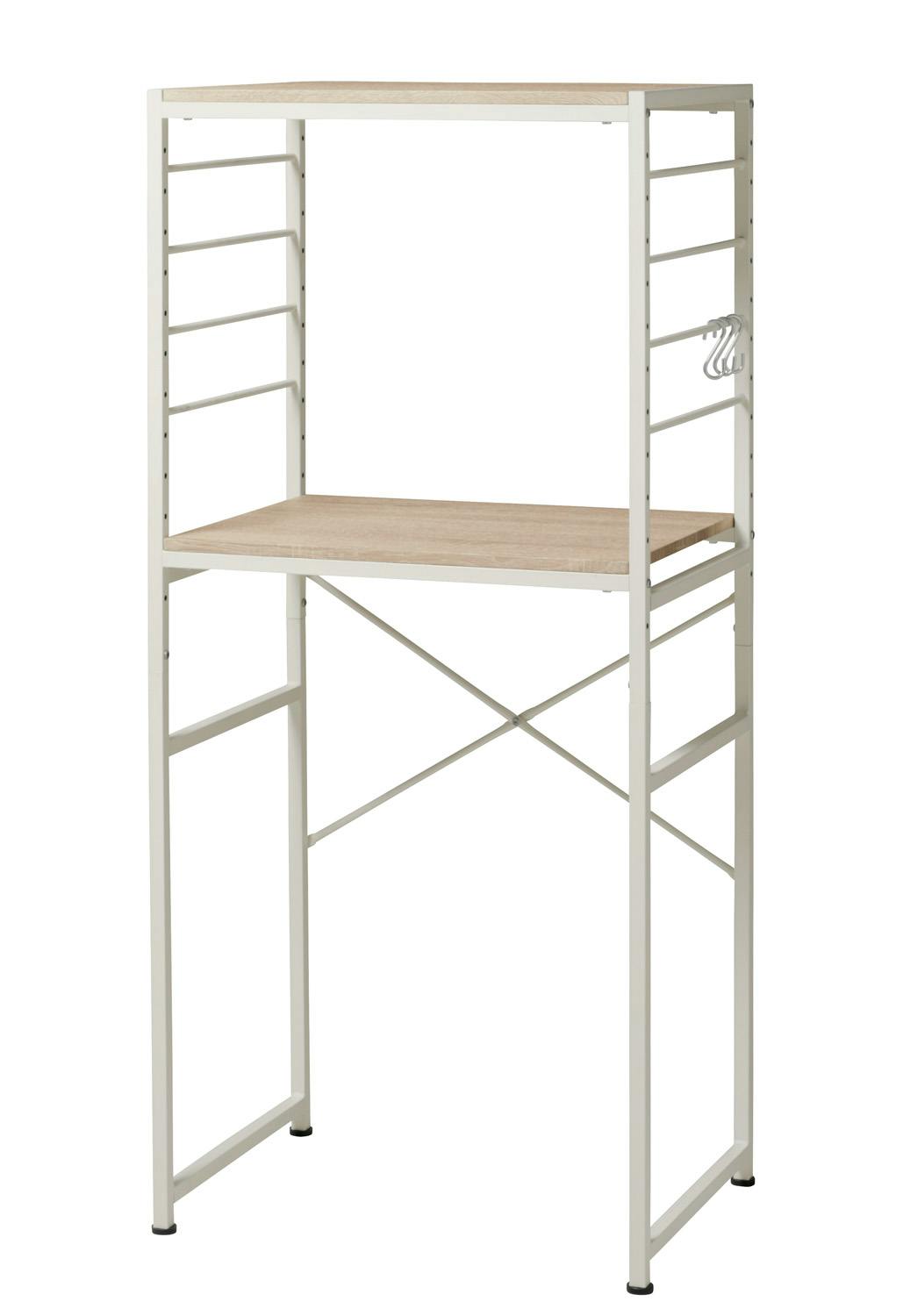 UTILITY VGR-T2(NA) ごみ箱上ラック ナチュラル 64×45×140 キッチン収納 レンジラック 省スペース VGRT2NA【別送品】