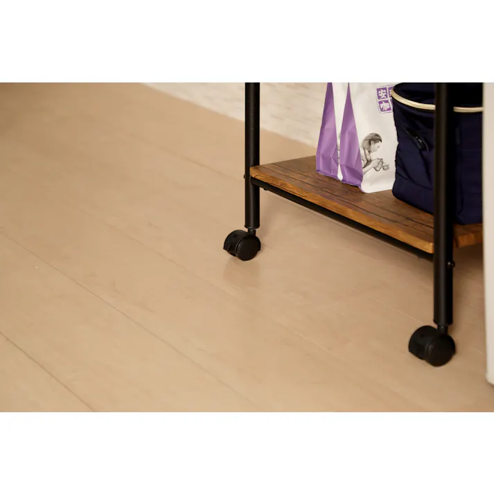 UTILITY VKW-50(BR) レンジワゴン ブラウン 50×42.5×142 キッチン収納 レンジラック 省スペース VKW50BR【別送品】