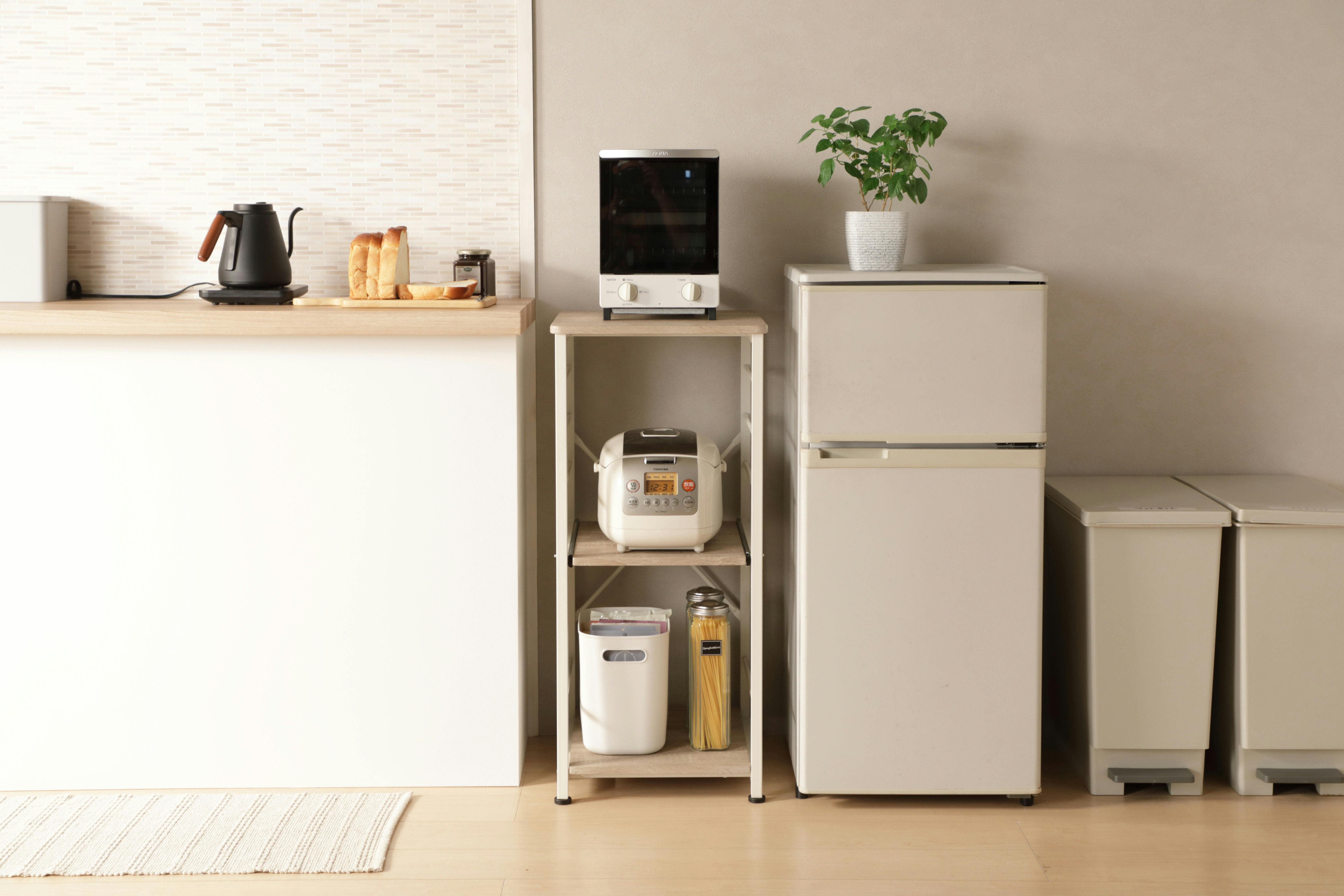 UTILITY VSK-40(NA) スリムキッチンラック ナチュラル 40×45×90