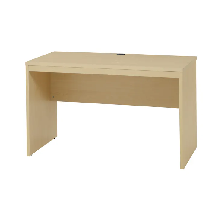 UTILITY WDS-MND1200(NA) ワークデスク ナチュラル 120×60×72 机 コードホール付き 木製 WDSMND1200NA【別送品】