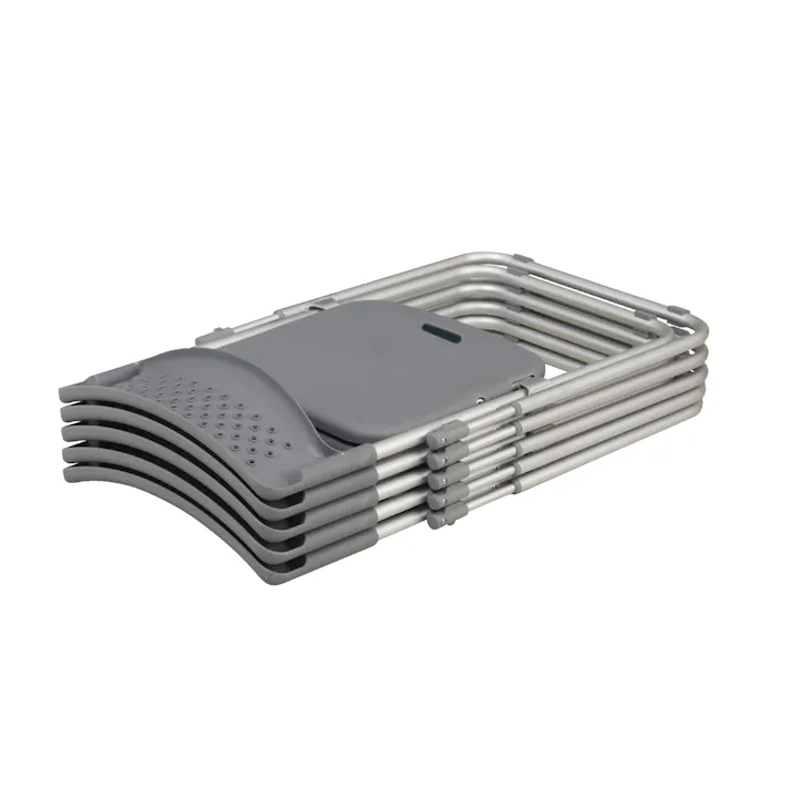 UTILITY アルミ折畳みイス(クッションパット付) グレー 屋外対応可能 業務用 イベント用 AFC2APUGR【別送品】