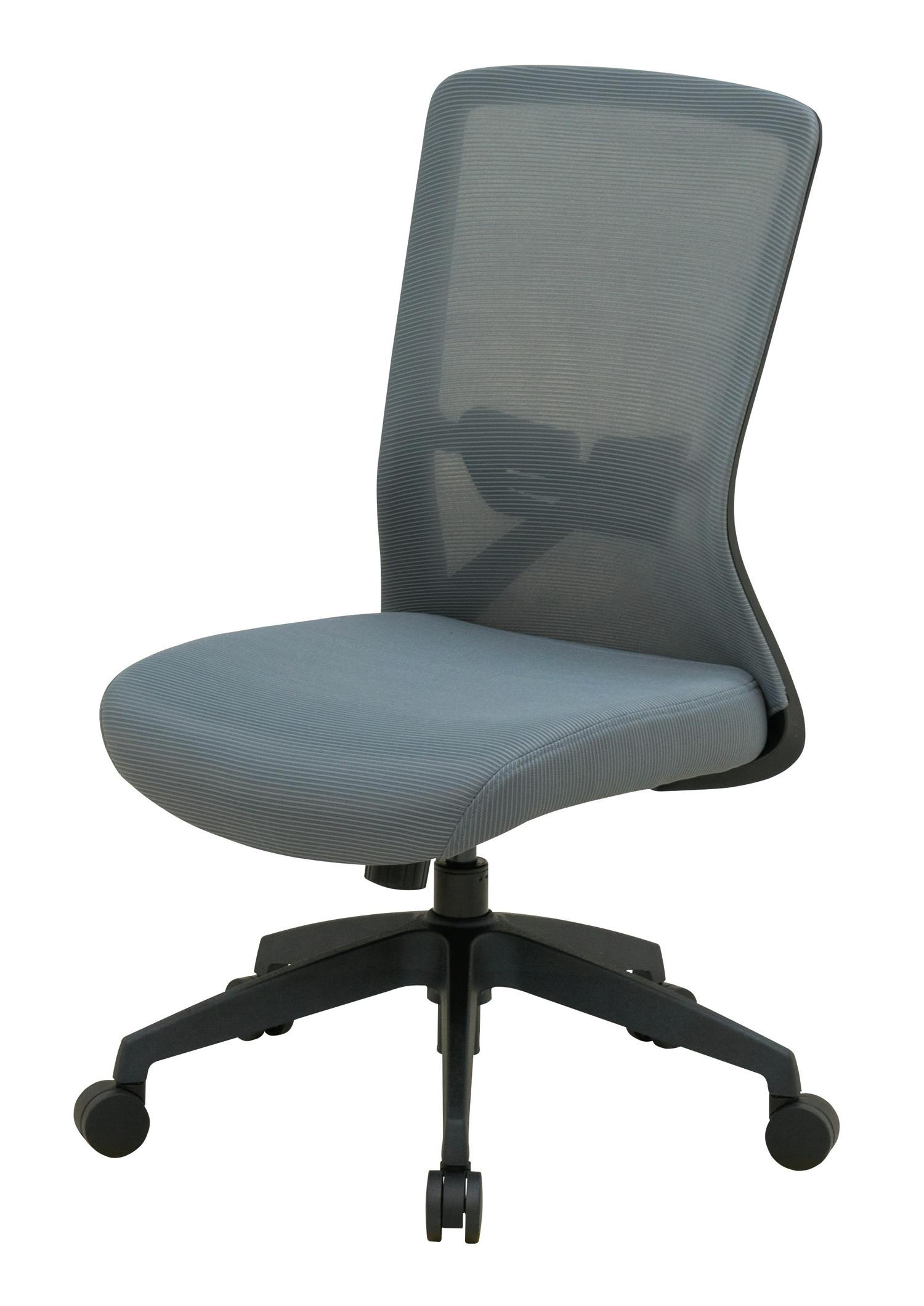 UTILITY オフィスチェア メッシュ張り グレー 肘無し 事務椅子 執務室 CK04GR【別送品】