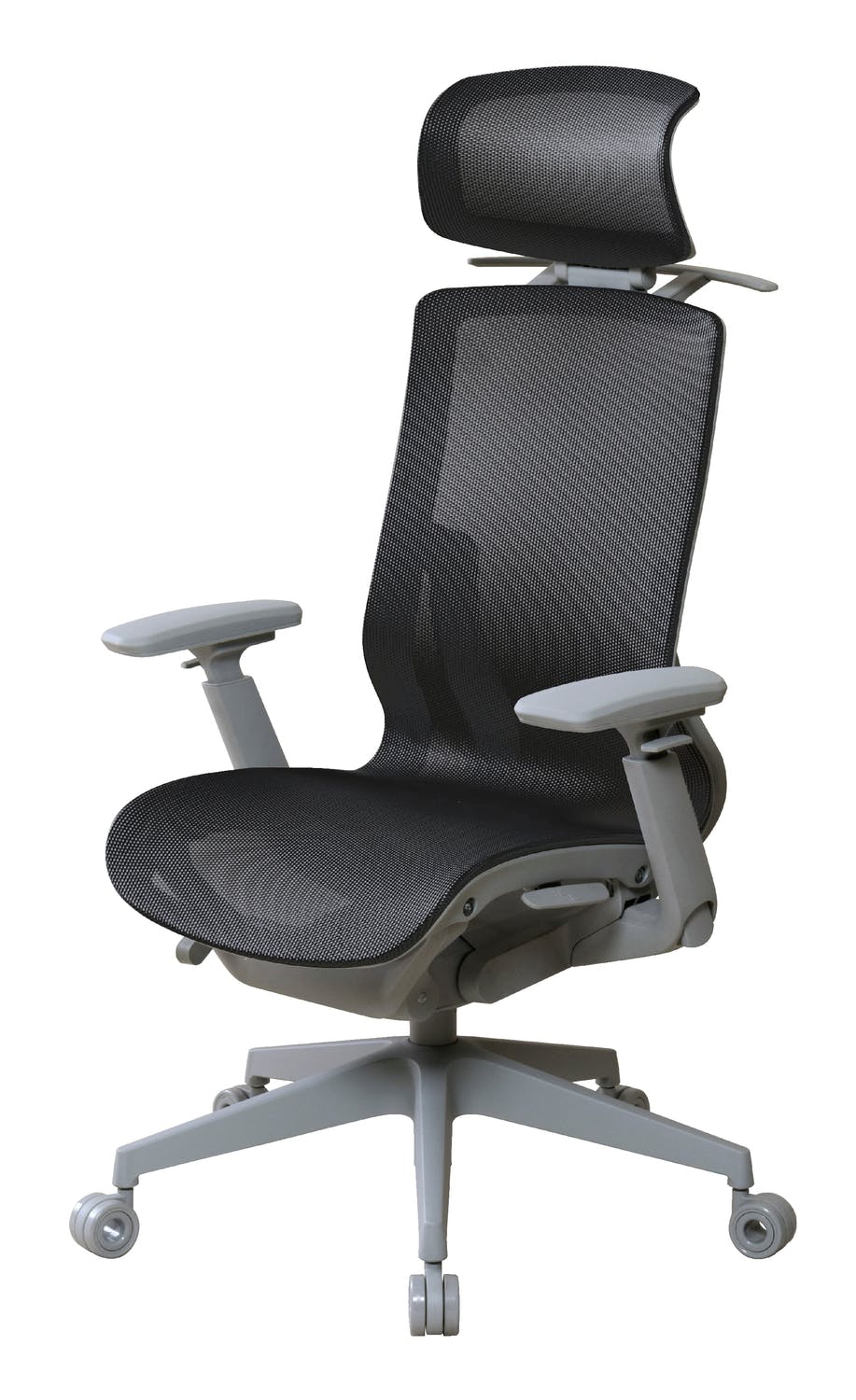 UTILITY オフィスチェア メッシュ張り ブラック メッシュチェア 肘付き 多機能 CKS1BK【別送品】