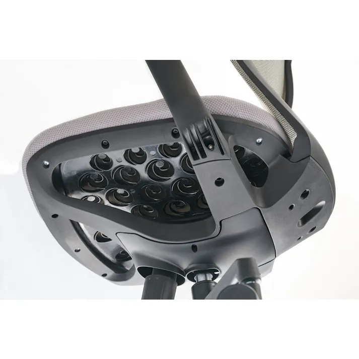 UTILITY オフィスチェア メッシュ張り ブラック 肘付き 執務室 事務椅子 CS01BBK【別送品】