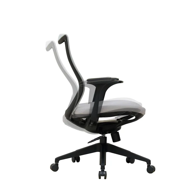 UTILITY オフィスチェア メッシュ張り ブラック 肘付き 執務室 事務椅子 CS01BBK【別送品】