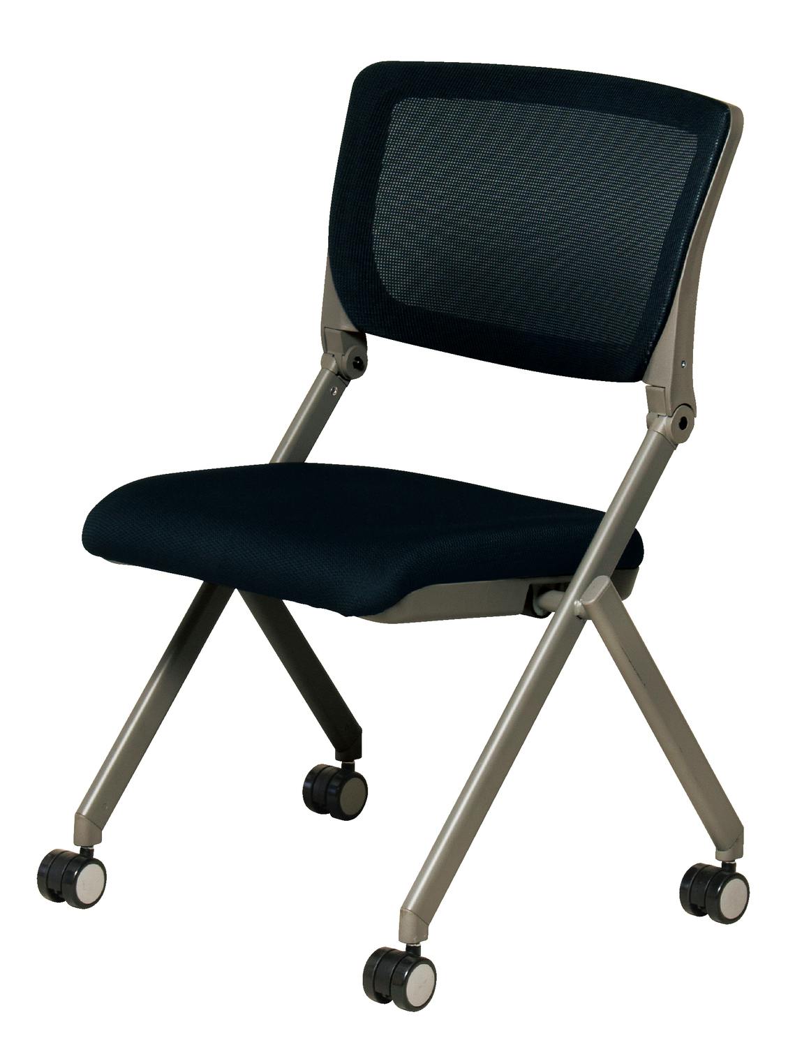 UTILITY ネスティングチェア ブラック 会議用 催事用 業務用 KRM430GBK【別送品】