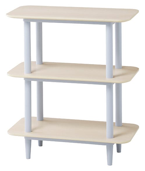 UTILITY ログ シェルフ ナチュラル 棚 木製 工具不要 LOGSH001NA【別送品】