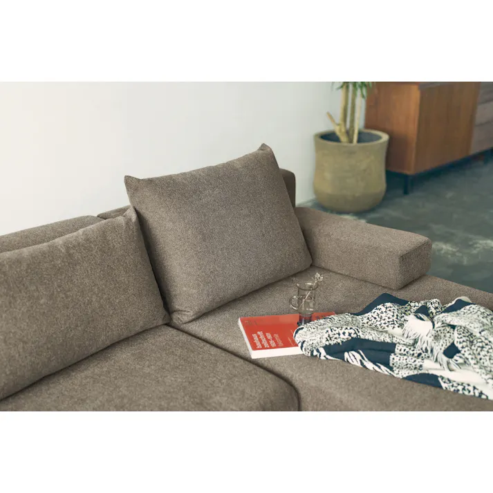 SIEVE レクトユニット ソファ 背クッション ハイタイプ ライトブラウン 北欧 ナチュラル SVECU013BHLBR【別送品】