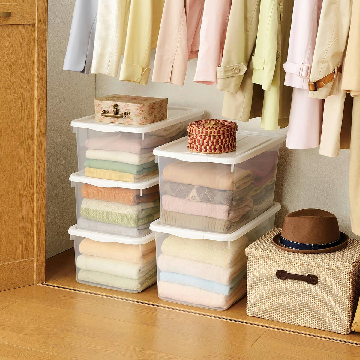 天然素材の衣類収納ケース 天然素材の衣類収納ケース