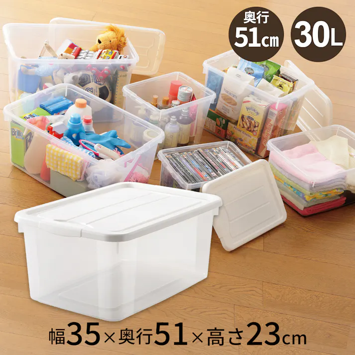 天馬 プロフィックス フリーボックス 50浅型 収納ボックス 衣類収納ケース フタ式収納 4904746070142【別送品】