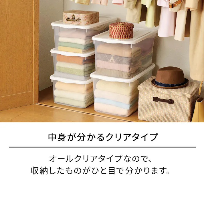 天馬 プロフィックス フリーボックス 50浅型 収納ボックス 衣類収納ケース フタ式収納 4904746070142【別送品】