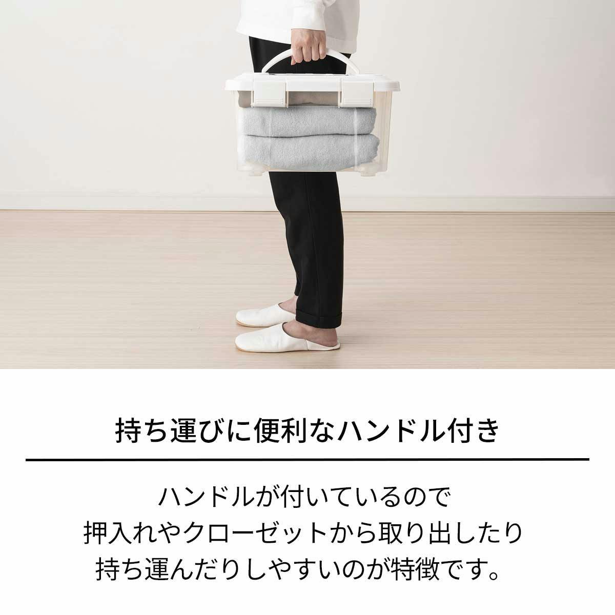 天馬 プロフィックス フリーボックス55 ハンドル付 収納ボックス 衣類