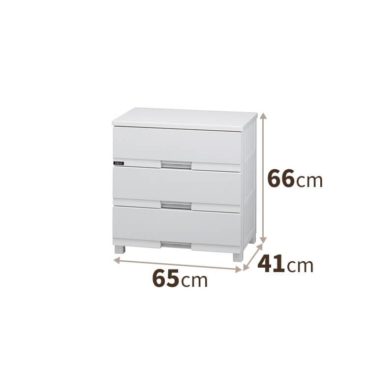 天馬 フィッツ プラス プレミアム FP6503 3段 セラミックホワイト 衣類