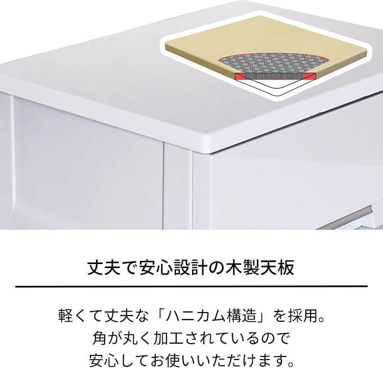 フィッツプレミアム ホワイト 幅55㎝ 4段 チェスト Fits チェスト フィッツプラス プレミアム 4段 幅55×奥行41×高さ