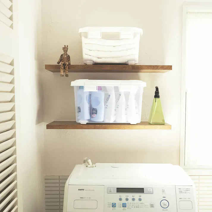 天馬 プロフィックス フリーボックス20 ハンドル付 プラスチックボックス フタ付きコンテナ 衣類収納ケース 4904746081377【別送品】